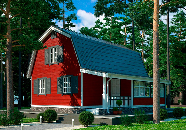 Терек 6x8 с террасой